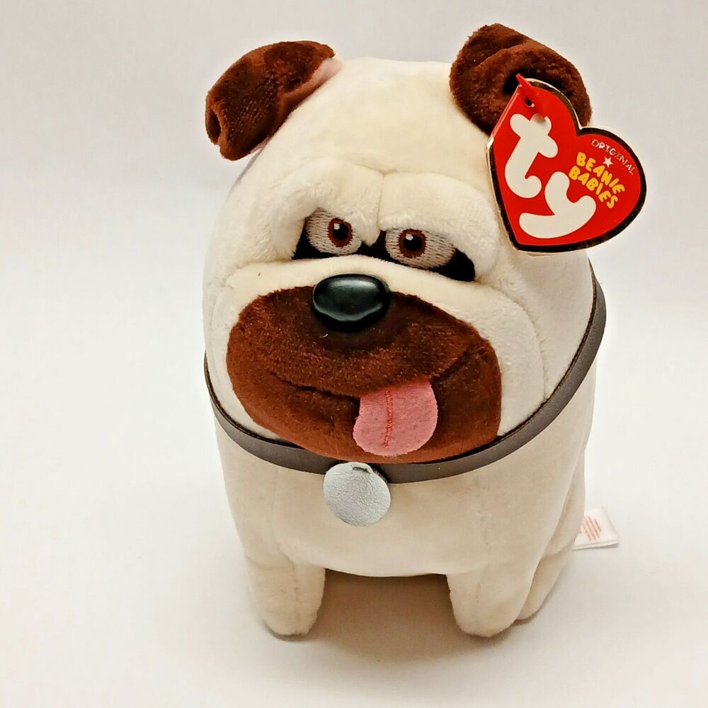TY BEANIE Baby The Secret Life of Pets Mel Dog 9" Stuffed Plush Animal Toy Doll